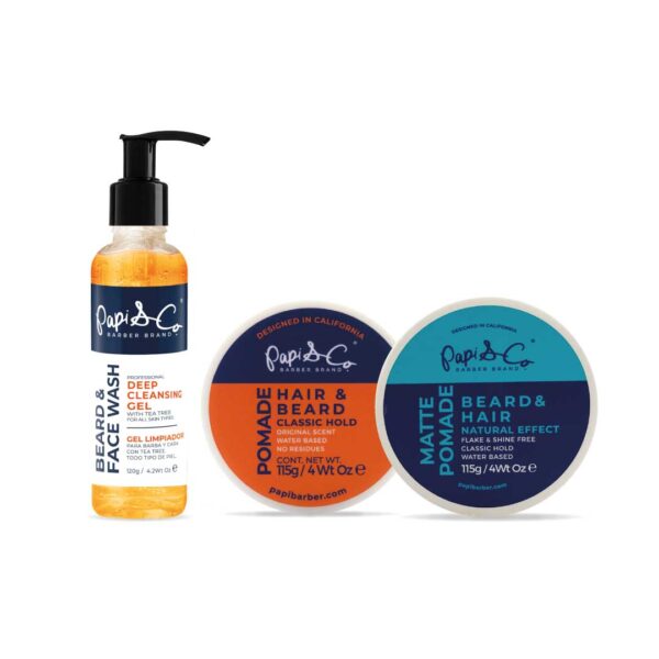 Papi Style Kit – Pomada Clásica y Mate
