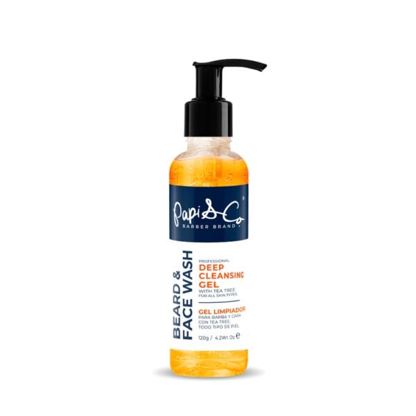 Gel Limpiador Para Barba y Cara Deep Cleansing Gel